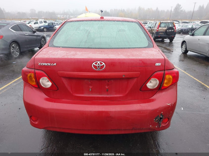 2009 Toyota Corolla Le VIN: JTDBL40E49J012193 Lot: 43751177