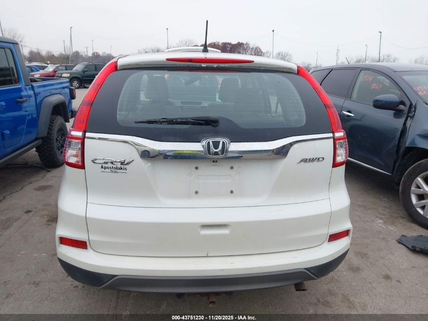 2015 Honda Cr-V Lx VIN: 5J6RM4H39FL014689 Lot: 43751230