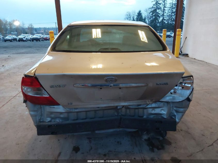 2004 Toyota Camry Le VIN: 4T1BE32K74U347698 Lot: 43751300