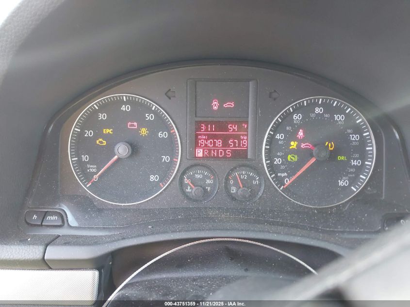 2007 Volkswagen Jetta VIN: 3VWGF71K27M100501 Lot: 43751359