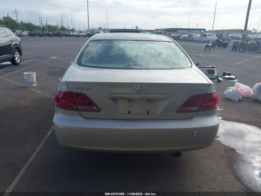 2005 Lexus Es 330 VIN: JTHBA30GX55058467 Lot: 43751595