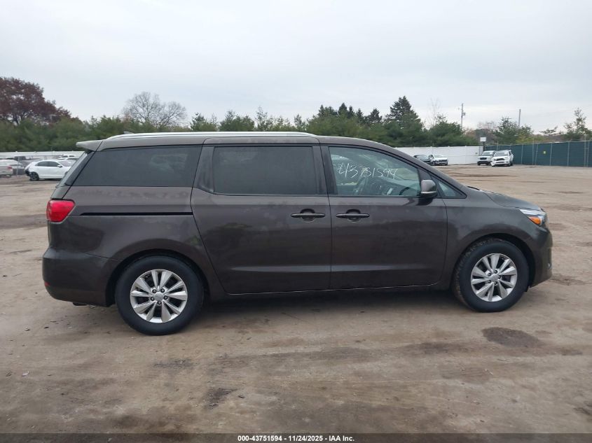 2017 Kia Sedona Lx VIN: KNDMB5C10H6293579 Lot: 43751594