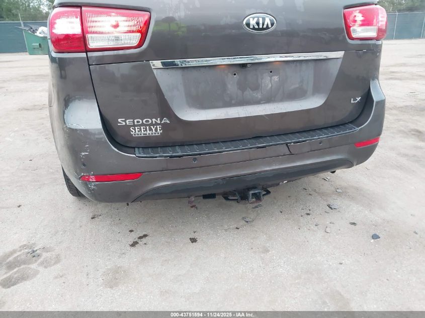 2017 Kia Sedona Lx VIN: KNDMB5C10H6293579 Lot: 43751594