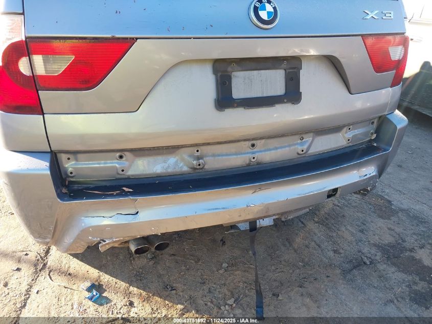 2006 BMW X3 3.0I VIN: WBXPA93416WG85121 Lot: 43751692