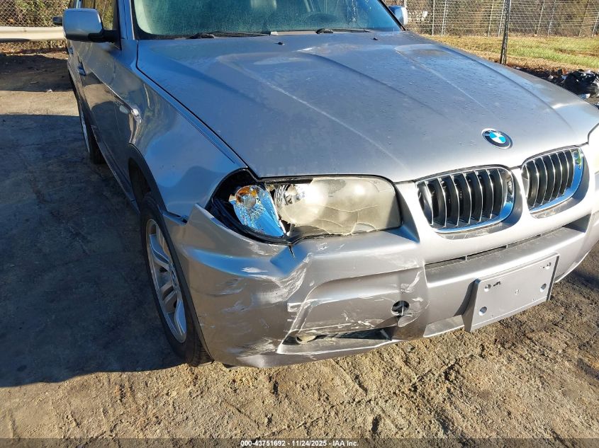 2006 BMW X3 3.0I VIN: WBXPA93416WG85121 Lot: 43751692