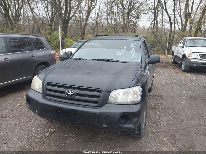 2006 Toyota Highlander VIN: JTEGD21A460146668 Lot: 43751696