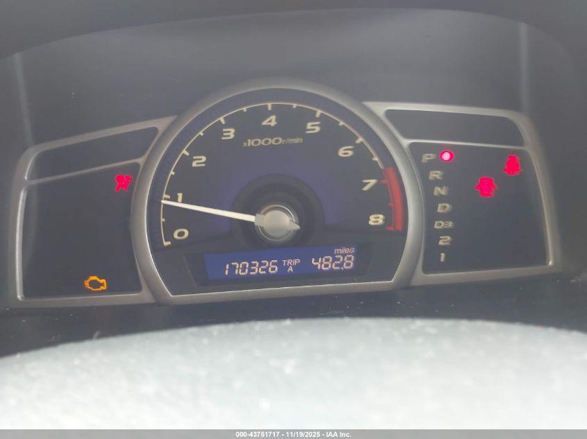 2007 Honda Civic Lx VIN: 1HGFA16567L075571 Lot: 43751717