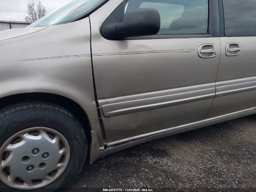 1999 Oldsmobile Silhouette Gl VIN: 1GHDX03E1XD120682 Lot: 43751770