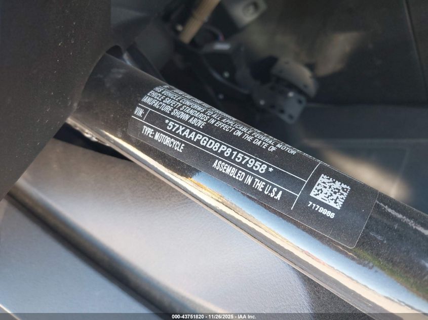 2023 Polaris Slingshot Sl VIN: 57XAAPGD8P8157958 Lot: 43751820