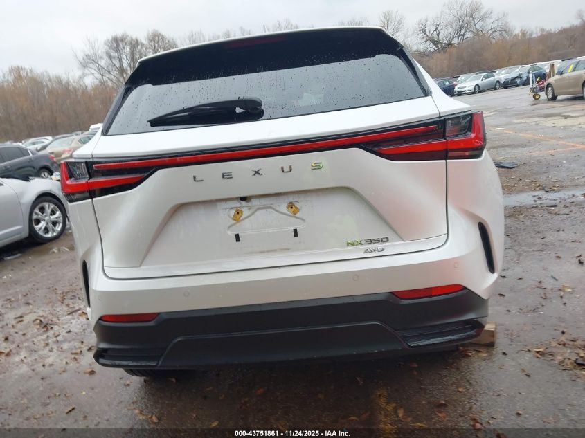 2025 Lexus Nx 350 Premium VIN: 2T2GGCEZ2SC069702 Lot: 43751861