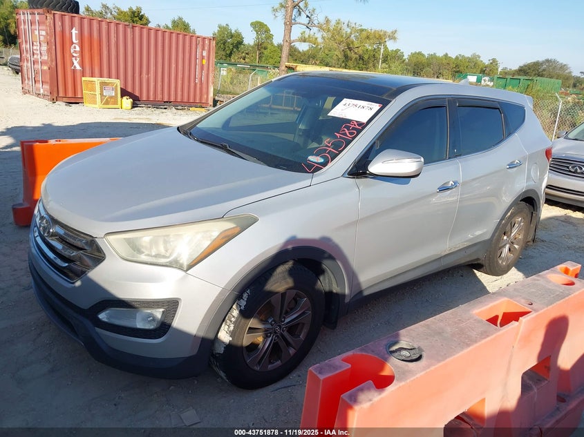 5XYZU3LB1DG088714 2013 HYUNDAI SANTA FE photo no. 2