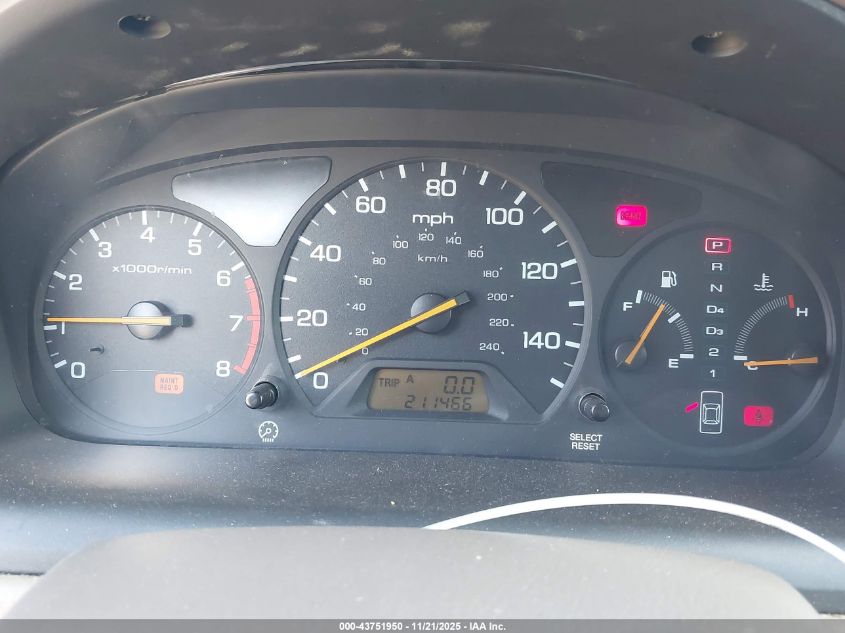 1998 Honda Accord Ex V6 VIN: 1HGCG1657WA029856 Lot: 43751950