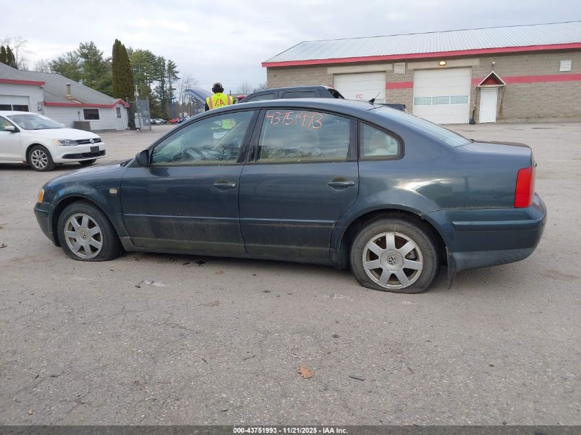 2000 Volkswagen Passat Gls VIN: WVWMA23B8YP162940 Lot: 43751993