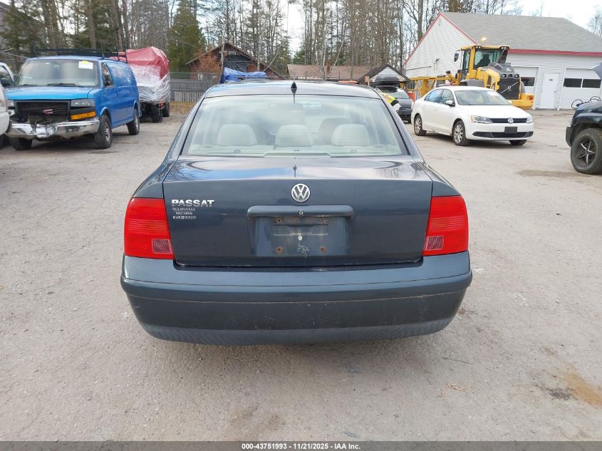 2000 Volkswagen Passat Gls VIN: WVWMA23B8YP162940 Lot: 43751993