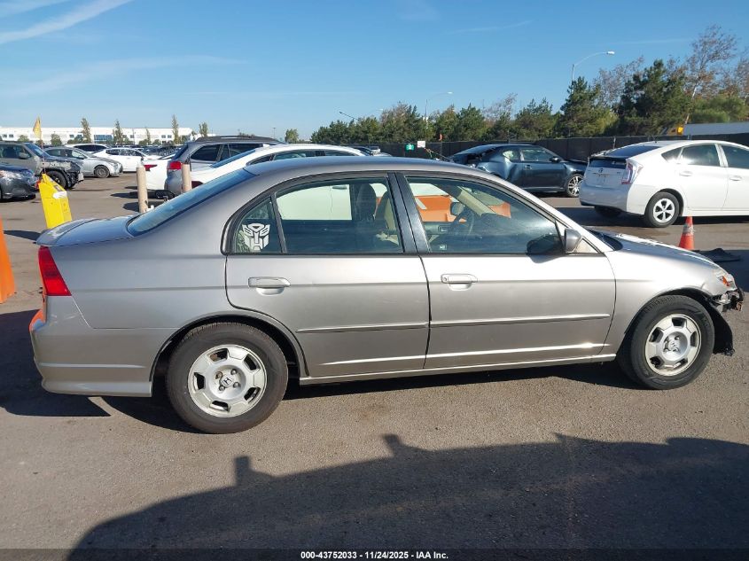 2005 Honda Civic Hybrid VIN: JHMES96685S023973 Lot: 43752033