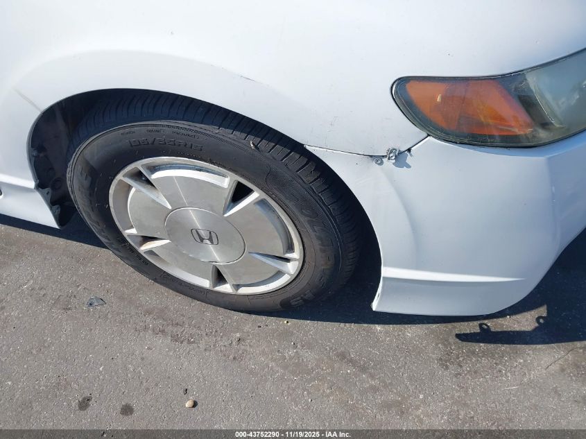 2008 Honda Civic Hybrid VIN: JHMFA36298S013104 Lot: 43752290