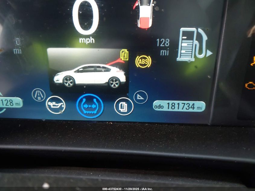 2014 Chevrolet Volt VIN: 1G1RF6E45EU158542 Lot: 43752430