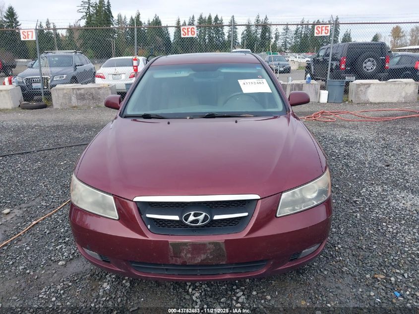 2007 Hyundai Sonata Limited/Se V6 VIN: 5NPEU46F27H193410 Lot: 43752483