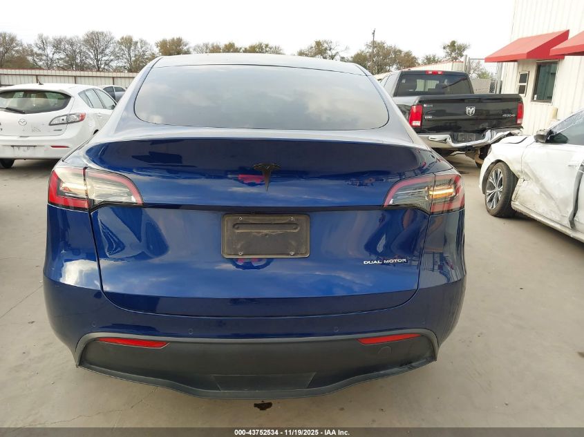 2022 Tesla Model Y Long Range Dual Motor All-Wheel Drive VIN: 7SAYGDEE9NA003661 Lot: 43752534