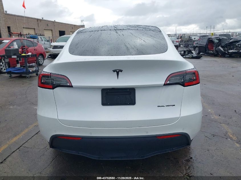 2021 Tesla Model Y Long Range Dual Motor All-Wheel Drive VIN: 5YJYGDEE4MF081036 Lot: 43752550