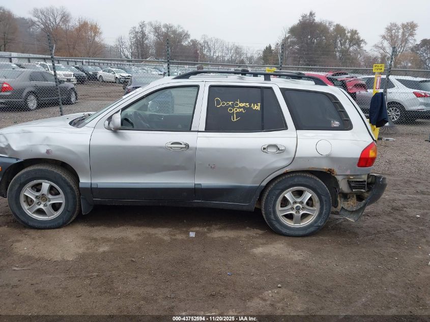 2002 Hyundai Santa Fe Gls/Lx VIN: KM8SC73D42U329623 Lot: 43752594