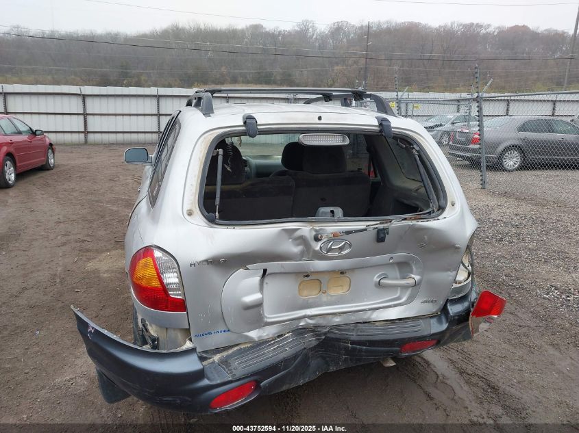 2002 Hyundai Santa Fe Gls/Lx VIN: KM8SC73D42U329623 Lot: 43752594