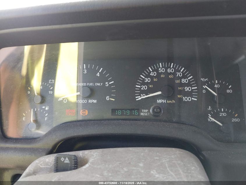 1997 Jeep Cherokee Sport VIN: 1J4FJ68S4VL530231 Lot: 43752680