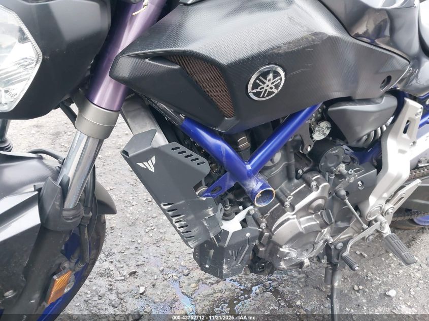 2015 Yamaha Fz07 C VIN: JYARM06Y7FA001038 Lot: 43752712