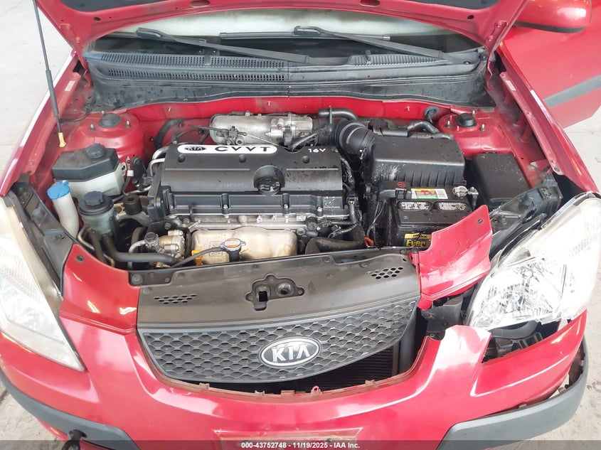 2009 Kia Rio Lx VIN: KNADE223296580008 Lot: 43752748