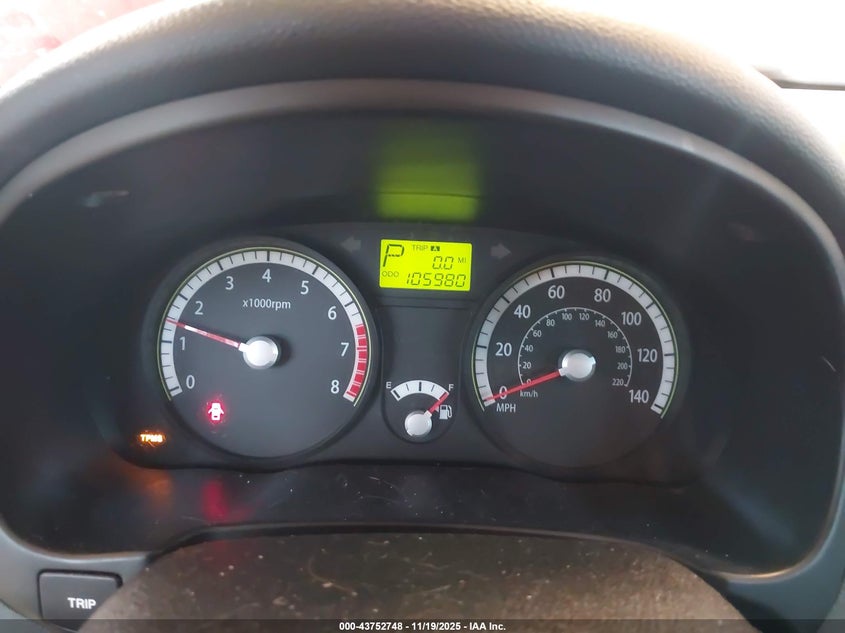 2009 Kia Rio Lx VIN: KNADE223296580008 Lot: 43752748