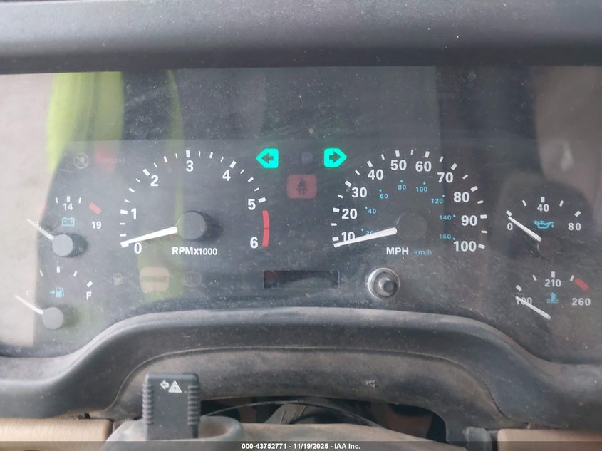 1998 Jeep Wrangler Se VIN: 1J4FY29P9WP777771 Lot: 43752771