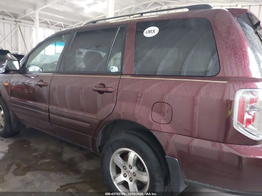 2007 Honda Pilot Ex-L VIN: 5FNYF18777B002218 Lot: 43752780