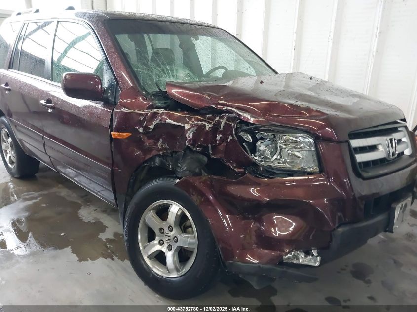 2007 Honda Pilot Ex-L VIN: 5FNYF18777B002218 Lot: 43752780