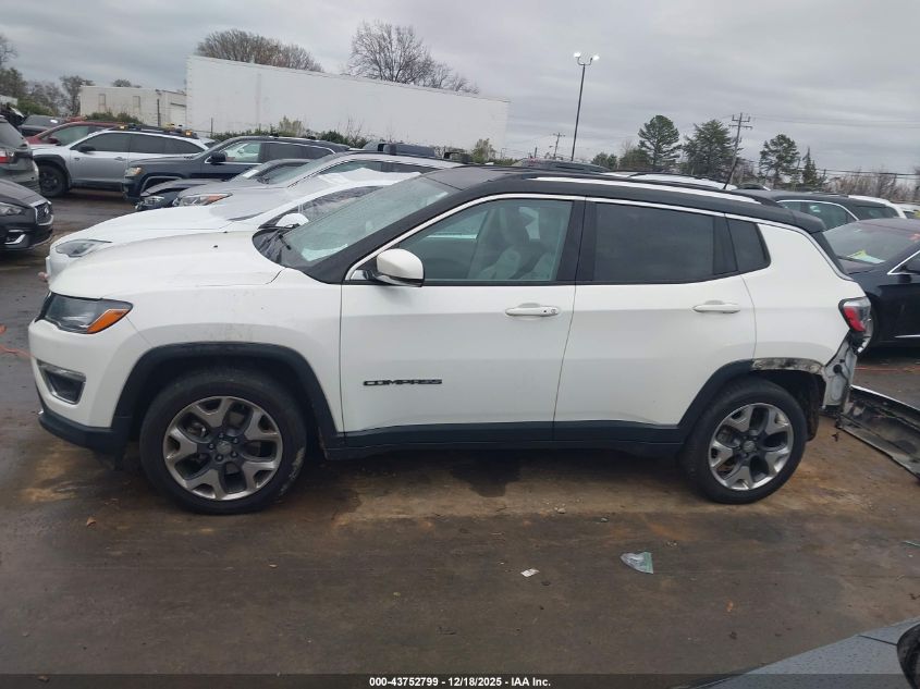 2018 Jeep Compass Limited Fwd VIN: 3C4NJCCB5JT155889 Lot: 43752799