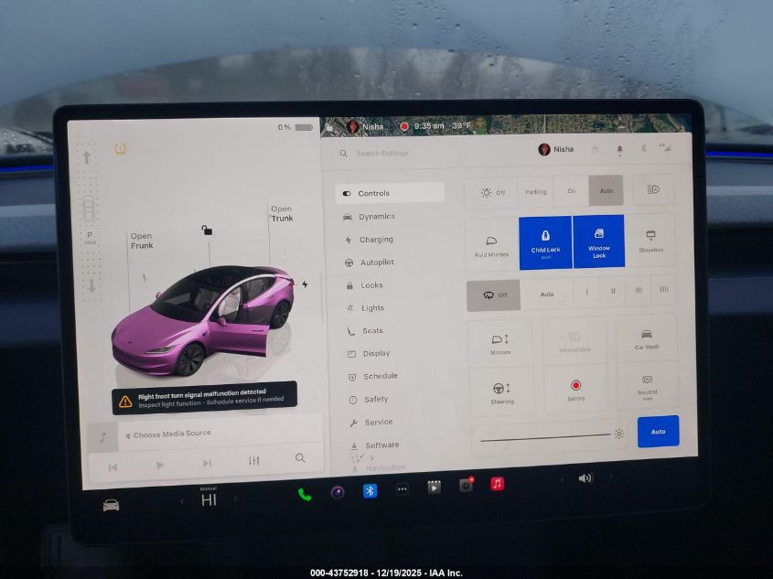 2025 Tesla Model 3 Long Range Rear-Wheel Drive/Standard VIN: 5YJ3E1EA0SF882233 Lot: 43752918