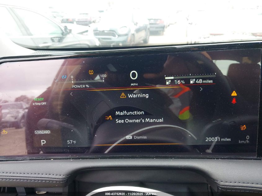 2024 Nissan Ariya Venture+ VIN: JN1BF0AA9RM433646 Lot: 43752920