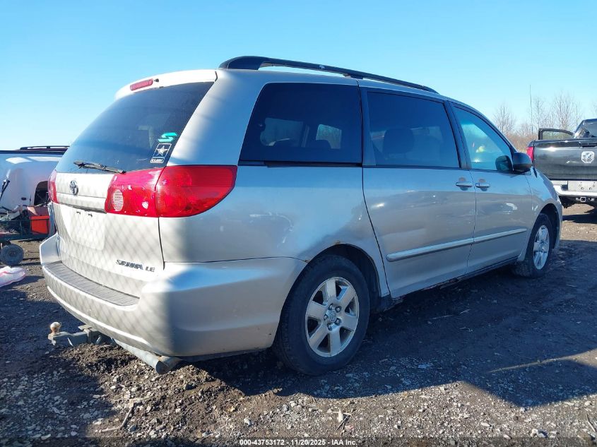 2008 Toyota Sienna Le VIN: 5TDZK23C08S169947 Lot: 43753172