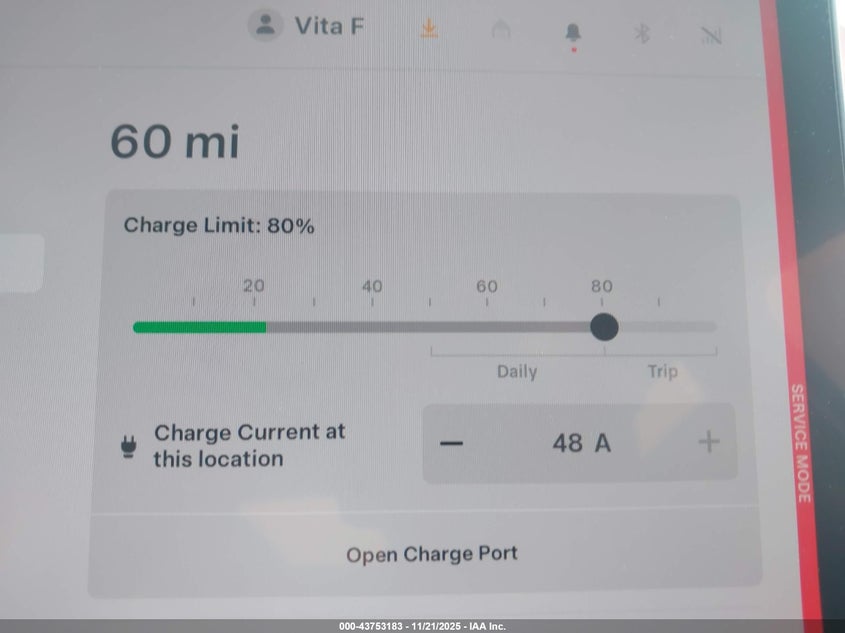 2024 Tesla Model Y Long Range Dual Motor All-Wheel Drive VIN: 7SAYGDEE6RF989045 Lot: 43753183