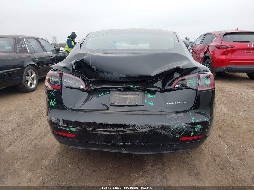 2023 Tesla Model 3 Long Range Dual Motor All-Wheel Drive VIN: 5YJ3E1EBXPF415160 Lot: 43753305
