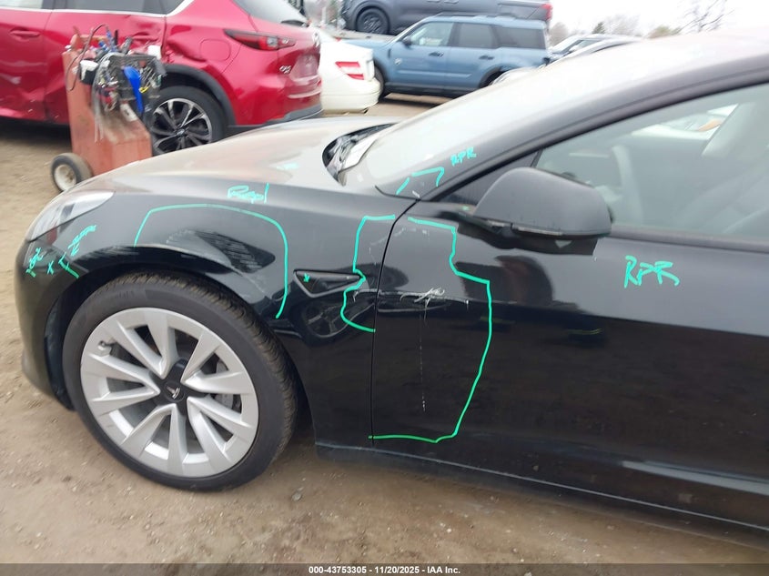 2023 Tesla Model 3 Long Range Dual Motor All-Wheel Drive VIN: 5YJ3E1EBXPF415160 Lot: 43753305