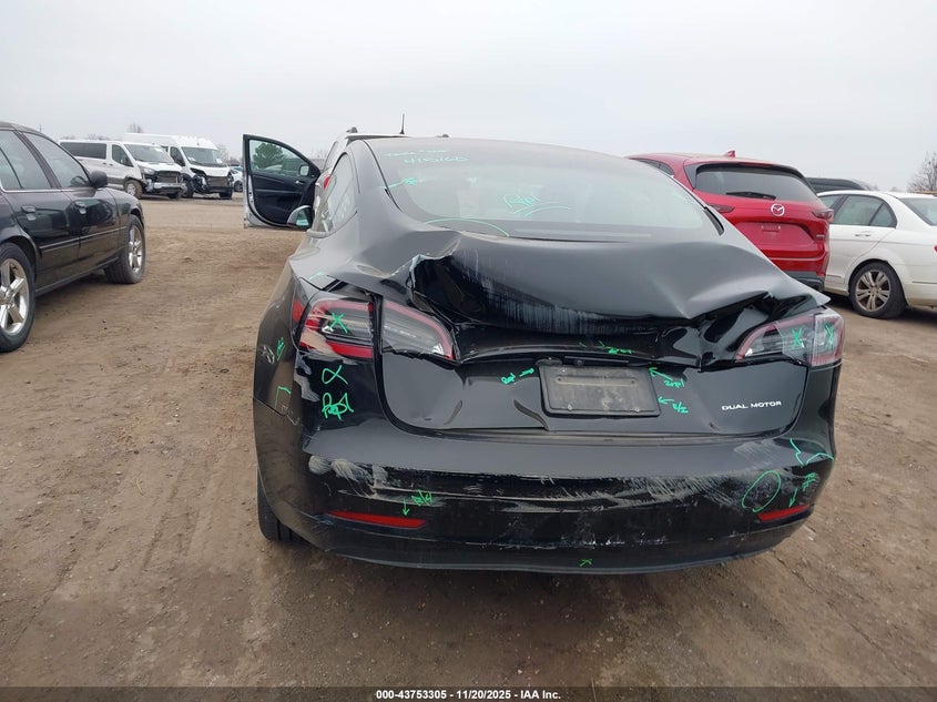 2023 Tesla Model 3 Long Range Dual Motor All-Wheel Drive VIN: 5YJ3E1EBXPF415160 Lot: 43753305