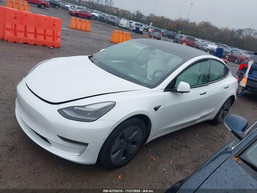 2021 Tesla Model 3 Long Range Dual Motor All-Wheel Drive VIN: 5YJ3E1EB9MF992967 Lot: 43753316
