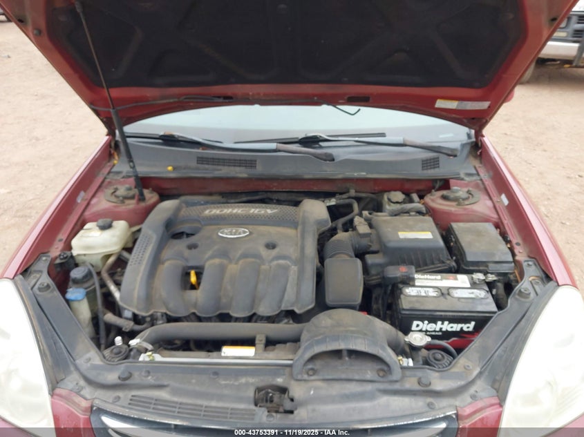 2008 Kia Optima Lx VIN: KNAGE123885224996 Lot: 43753391