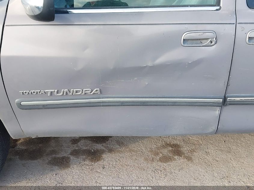 2000 Toyota Tundra Sr5 V8 VIN: 5TBRT3416YS003974 Lot: 43753409