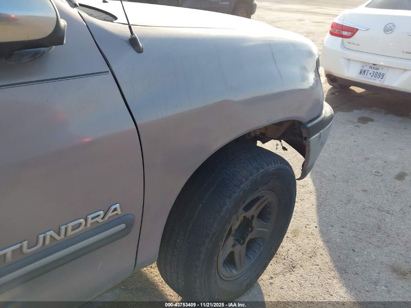 2000 Toyota Tundra Sr5 V8 VIN: 5TBRT3416YS003974 Lot: 43753409