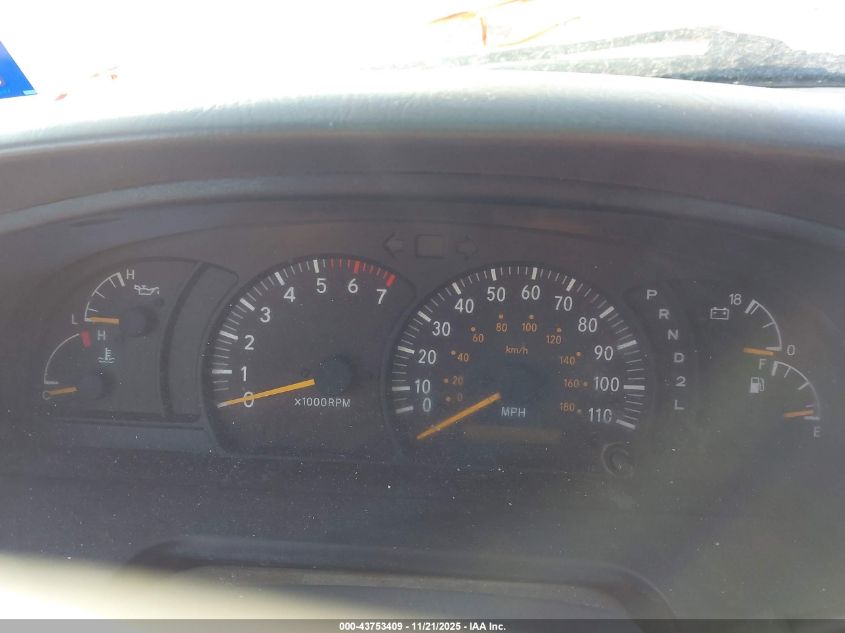 2000 Toyota Tundra Sr5 V8 VIN: 5TBRT3416YS003974 Lot: 43753409