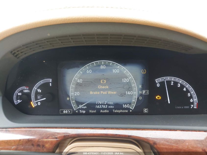 2010 Mercedes-Benz S 550 VIN: WDDNG7BB2AA315151 Lot: 43753431