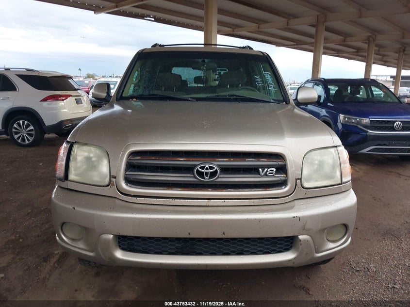 2003 Toyota Sequoia Sr5 V8 VIN: 5TDZT34A03S142434 Lot: 43753432