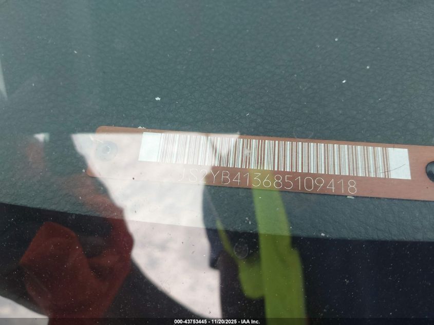 2008 Suzuki Sx4 Convenience/Touring VIN: JS2YB413685109418 Lot: 43753445