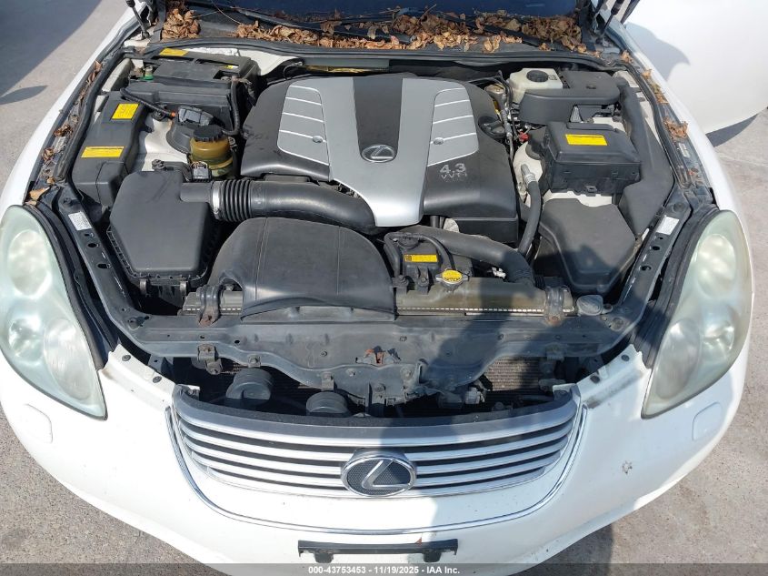 2003 Lexus Sc 430 VIN: JTHFN48Y430039500 Lot: 43753453